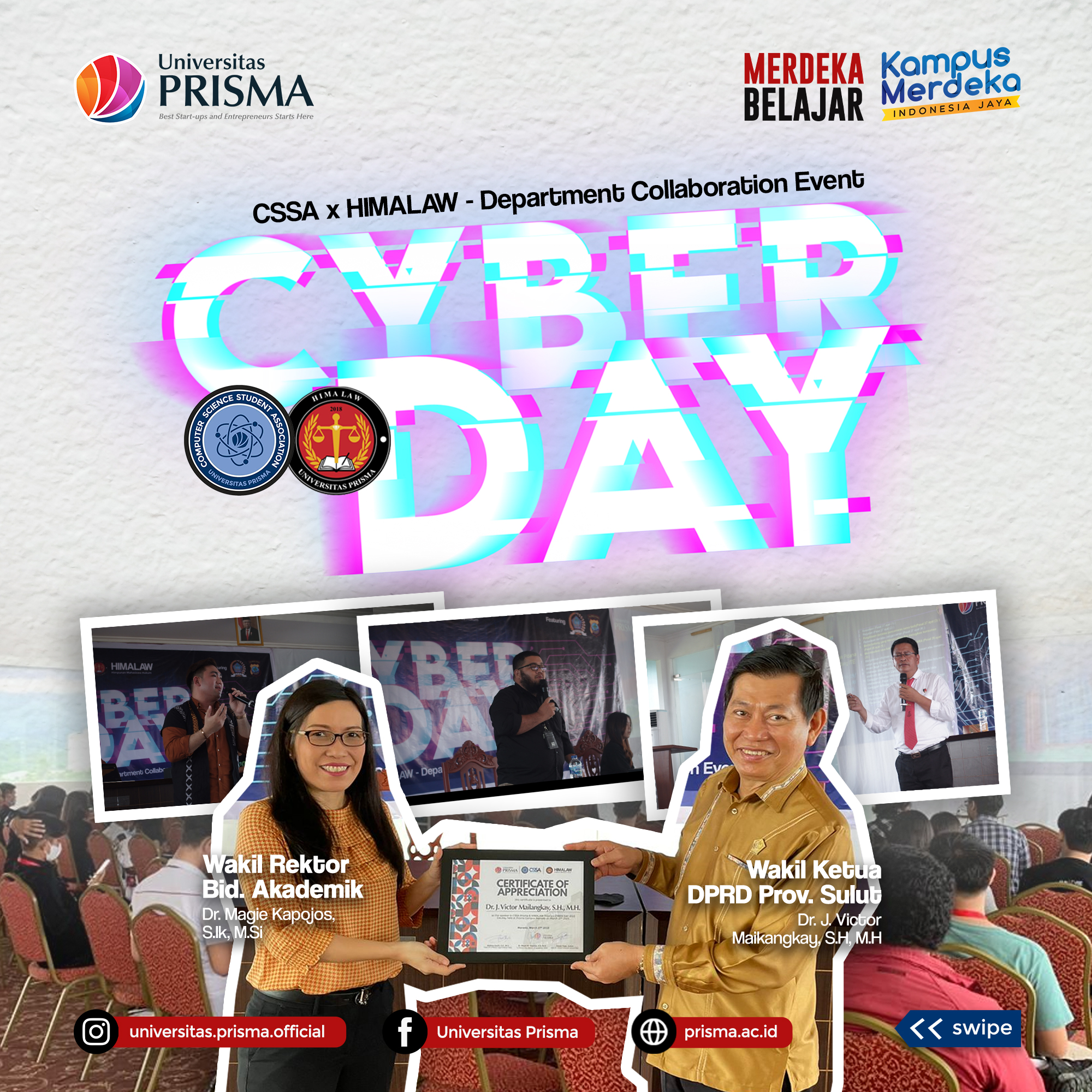 You are currently viewing CSSA & HIMALAW U-PRISMA SUKSES GELAR CYBER DAY 2023