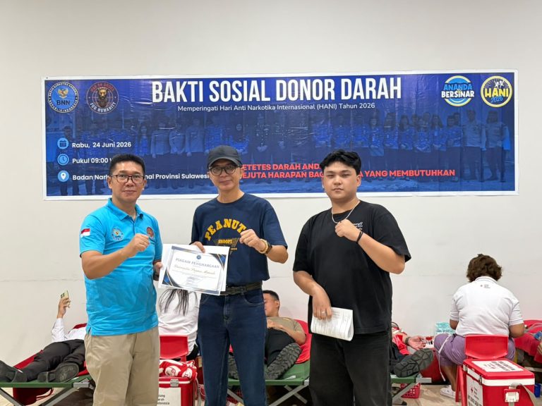 Dukung Aksi Kemanusiaan, Universitas Prisma Sukseskan Bakti Sosial Donor Darah Pra-HANI BNNP Sulut