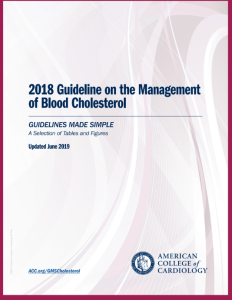 2018 Guideline on the Management of Blood Cholesterol